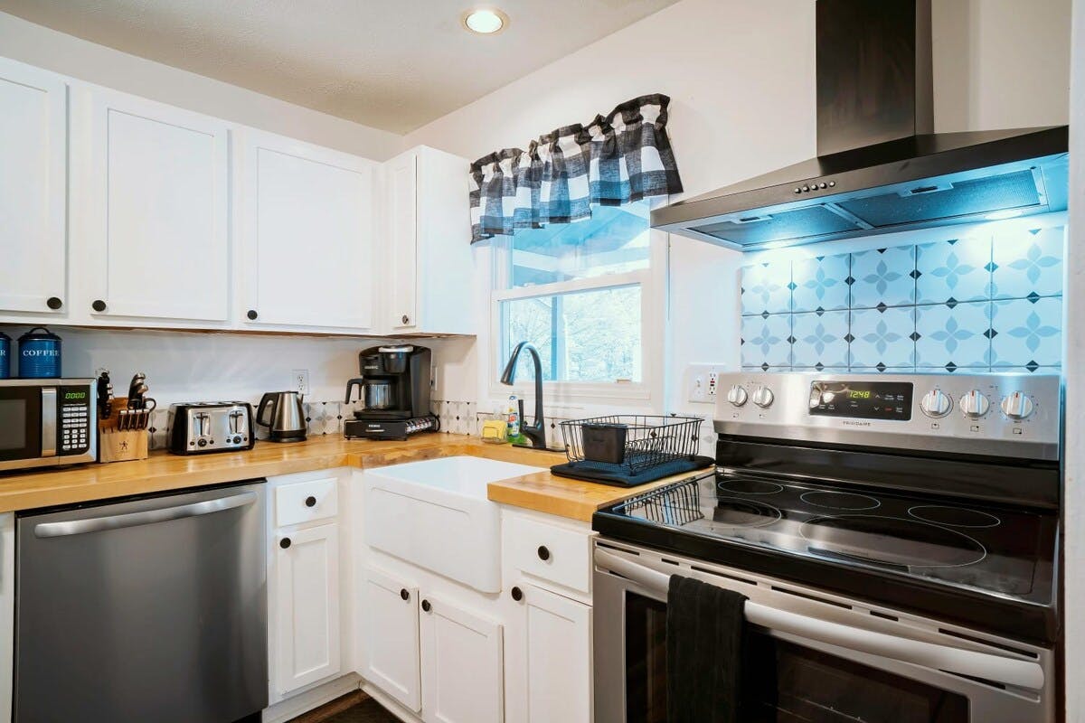 Sunrise Summit | Pocono Vacation Rental | Fully equipped kitchen for all of your cooking needs}